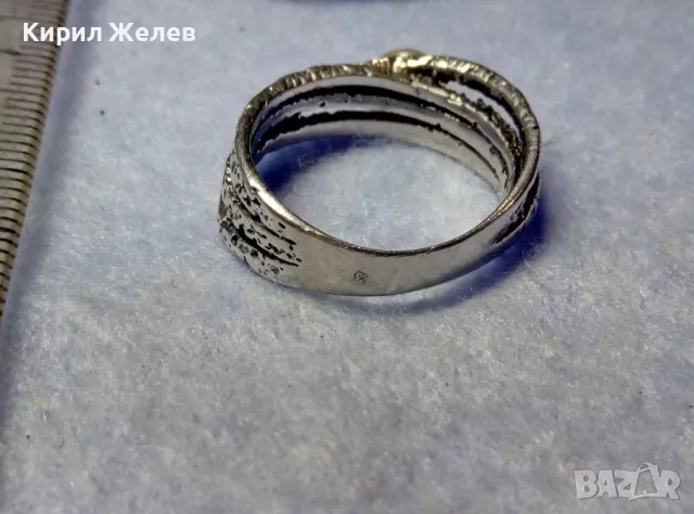 РАЗКОШЕН ПЕРЛЕН СРЕБЪРЕН ПРЪСТЕН РОДИРАНО СРЕБРО 925 с ИНКРУСТИРАНА БЯЛА НАТУРАЛНА ПЕРЛА 50163, снимка 12 - Пръстени - 50337117