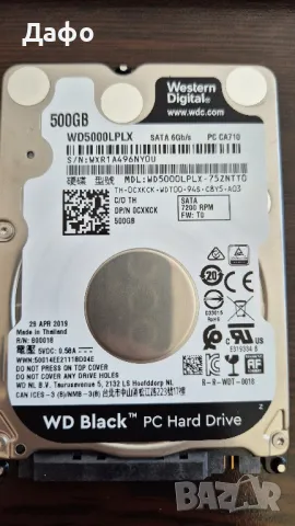 Хард диск WD 500GB 7200 за лаптоп в 100% здраве 