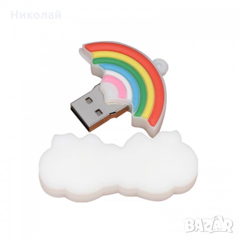 Флашка 32 гб във формата на Облак с дъга , USB флаш памет , снимка 3 - USB Flash памети - 34673763