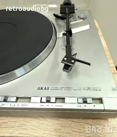 🔉Ретро грамофон AKAI AP-Q310 quartz lock - пълен автоматик - Made in Japan🔉, снимка 3 - Грамофони - 53041146
