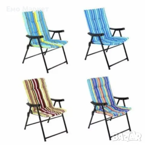 Голям сгъваем къмпинг стол с възглавница – комфорт навсякъде с теб NS3938, снимка 10 - Други стоки за дома - 49910570