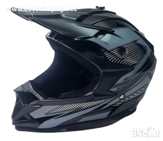 КАСКА -206- Крос- L Черно+Сиво