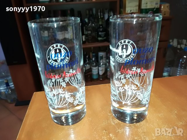 ouzo plomari-2бр чаши 1805222035, снимка 2 - Колекции - 36805487