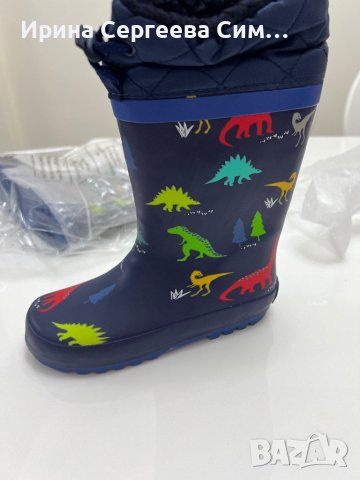 Детски гумени ботуши с подплата Kangol номер 29, снимка 2 - Детски боти и ботуши - 38361333