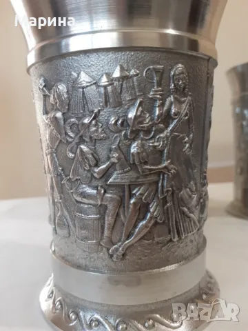 Чаши за вино от калай, 230 мл, Antik*Vintage#28, снимка 2 - Антикварни и старинни предмети - 47606053