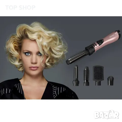 Професионелан уред за стилизиране на коса Revamp Progloss Rose Gold 4 in 1 Airstyle, снимка 8 - Маши за коса - 48692347