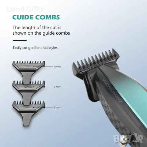 Професионален тример VGR V-992 – 9000RPM, метален корпус, LED дисплей, снимка 4 - Машинки за подстригване - 50387403