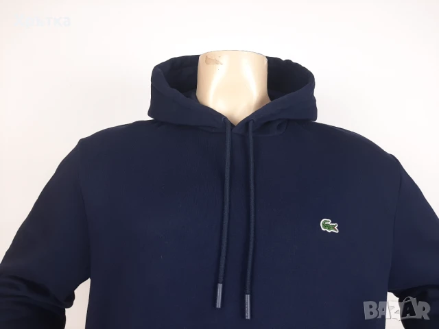 Lacoste Fleece Hoodie - Оригинален мъжки суитшърт размер 2XL, снимка 6 - Суичъри - 51349782