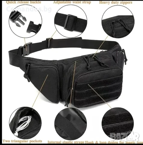 Тактическа чанта за кръст с отделение за оръжие , снимка 2 - Екипировка - 50902829