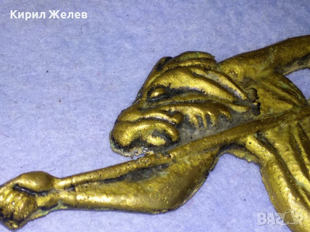 ТРИТОН МИТИЧНО МОРСКО ЧУДОВИЩЕ Стар БРОНЗОВ БАРЕЛЕФ ПАНО За КОЛЕКЦИЯ ТЕМАТИЧНА УКРАСА БРОНЗ 24687, снимка 18 - Колекции - 43888498