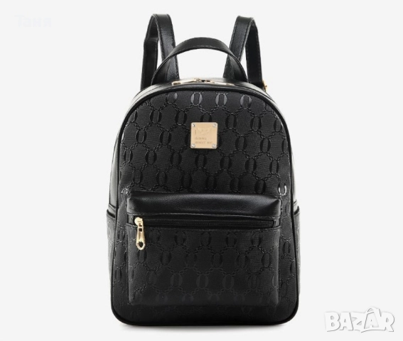 Комплект раница и 3 чантички / Цвят: Черен, снимка 7 - Чанти - 52390215