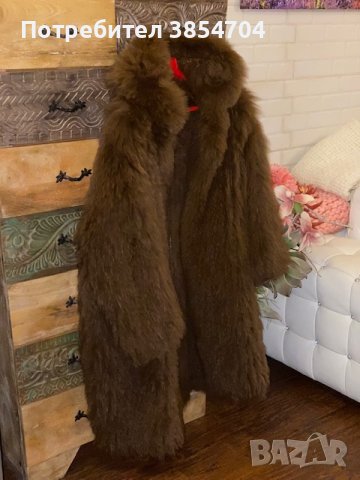 Палто 100% лисица*115см дължина, снимка 7 - Палта, манта - 43591139