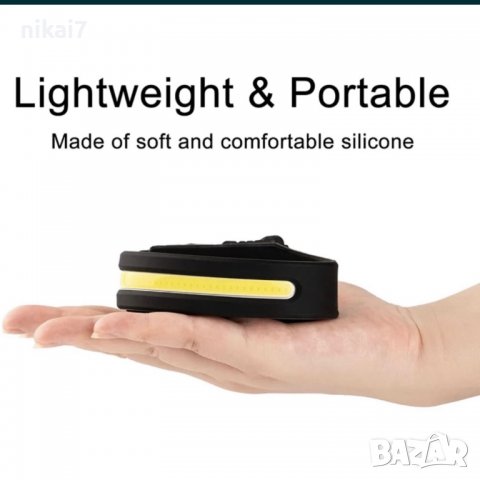 челник за глава LED лента акумулаторен фенер водоустойчив USBзареждане, снимка 5 - Къмпинг осветление - 39118524