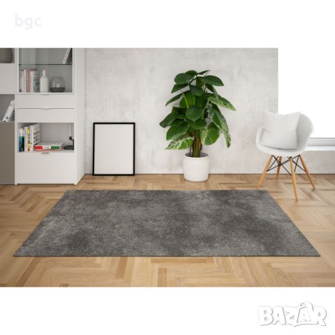 НОВ Килим Kring Soft, 2000 гр/м2, 100% полиестер, 120x180 см, Сив, 12м гаранция,, снимка 1 - Килими - 43101912