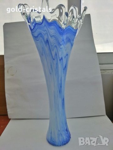 Стъклена ваза , снимка 15 - Антикварни и старинни предмети - 26751974