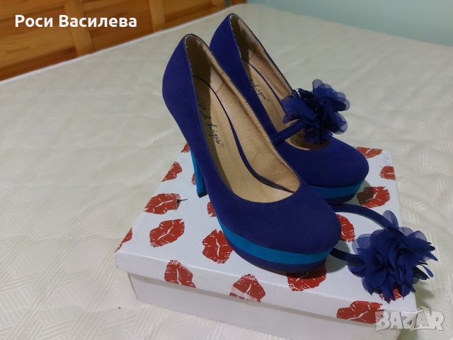 Дамски велурени обувки , снимка 3 - Дамски боти - 43791593
