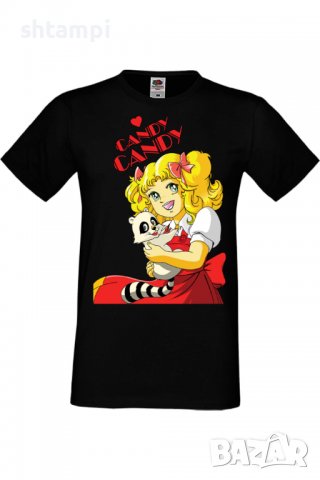 Мъжка тениска Candy Candy,Анимация,игра,Празник,Повод,, снимка 2 - Тениски - 37949119
