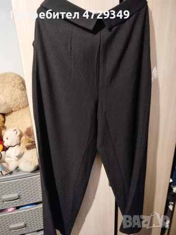 Черен прав панталон , снимка 3 - Панталони - 53379600