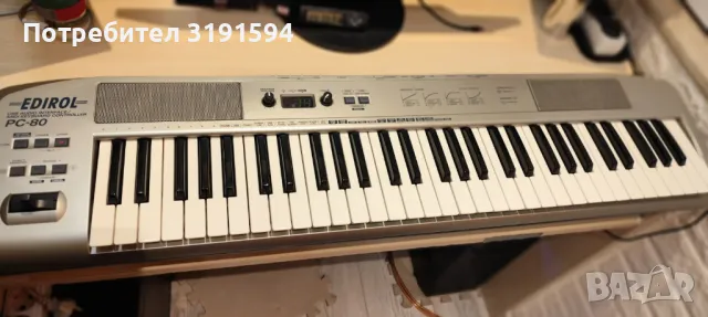 midi keyboard Edirol Pc 80 - 61 клавиша, снимка 5 - Синтезатори - 47696863