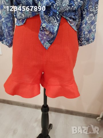 Нови ленени панталонки, снимка 3 - Къси панталони и бермуди - 32349020