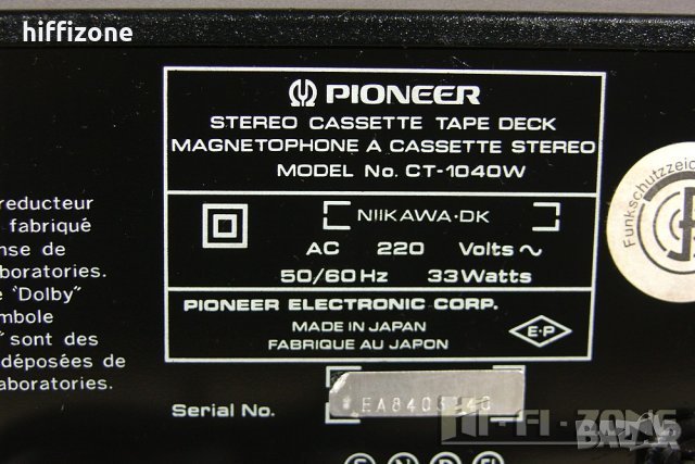 ДЕК   Pioneer ct-1040w , снимка 8 - Декове - 35496437