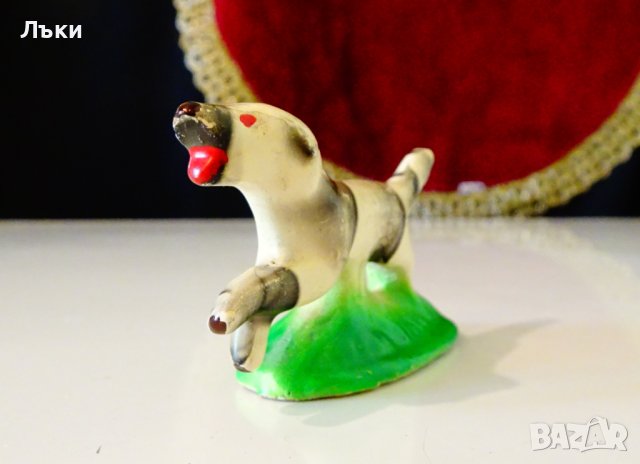 Куче порцеланова статуетка,българска. , снимка 3 - Статуетки - 40800016