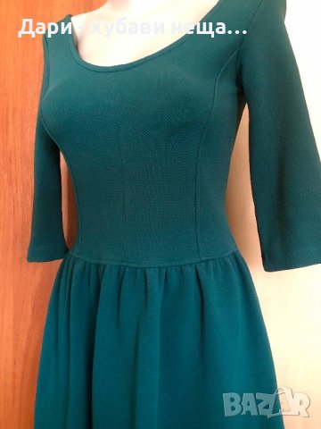 Страхотна зелена еластична рокля “Breshka”🍀❤️S,M❤️🍀арт.393, снимка 3 - Рокли - 39253239