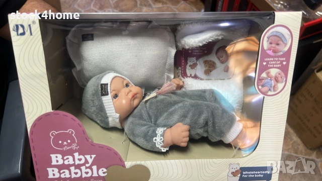 Говорещо Бебе на български език, 22 см, с аксесоари в кутия , снимка 2 - Кукли - 52706608