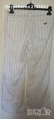 ДАМСКИ БЯЛ ЛЕТЕН ПАНТАЛОН ARMANI , снимка 2 - Панталони - 50559650