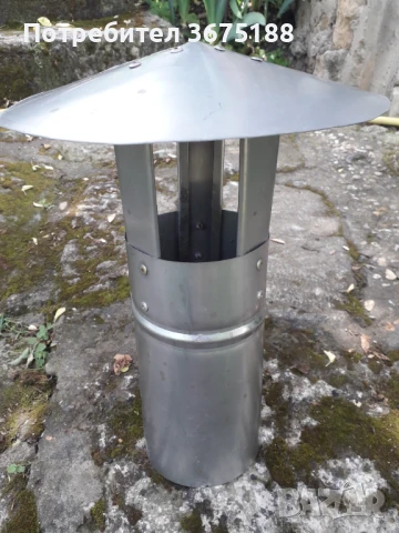 Шапка инокс ф100 за комин или отдушник 