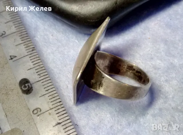 СТИЛЕН ВИНТИДЖ АРТ ДИЗАЙН СРЕБЪРЕН ПРЪСТЕН СРЕБРО 925 ДИЗАЙНЕРСКА РЪЧНА ИЗРАБОТКА 41084, снимка 12 - Пръстени - 50421517