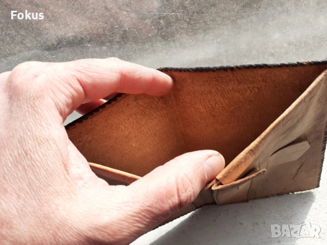Стар потфейл от змийска кожа, снимка 3 - Антикварни и старинни предмети - 53430185