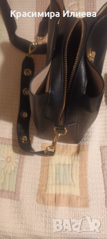 Черна малка чанта от естествена кожа на Ciel, снимка 4 - Чанти - 52748730