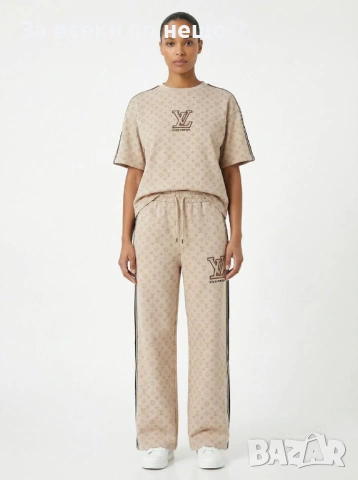 Louis Vuitton Дамски Спортен Комплект Тениска И Долнище🔝Дамски Спортен Екип Луис Витон Код A1252, снимка 8 - Спортни екипи - 53490516
