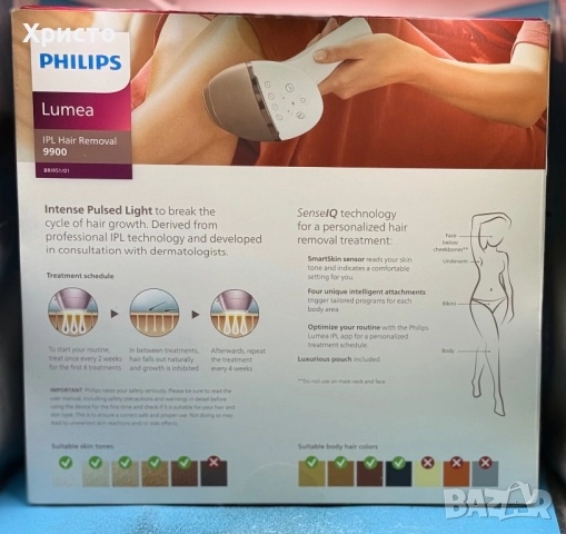 НОВО!!! Фотоепилатор Philips Lumea IPL 9900 Series BRI951/01 , снимка 5 - Други - 52961171