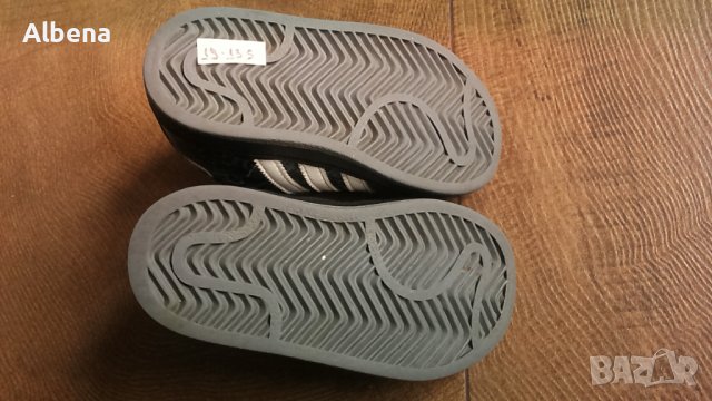Adidas Размер EUR 21 / UK 5K детски естествена кожа 19-13-S, снимка 10 - Детски маратонки - 39567919