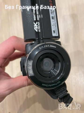 Нова 4K 48MP Видеокамера IR Нощно Виждане 18x zoon +2 Батерии, снимка 8 - Фотоапарати - 43500558