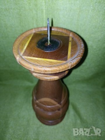 Масивен дървен свещник , снимка 5 - Други - 43116037