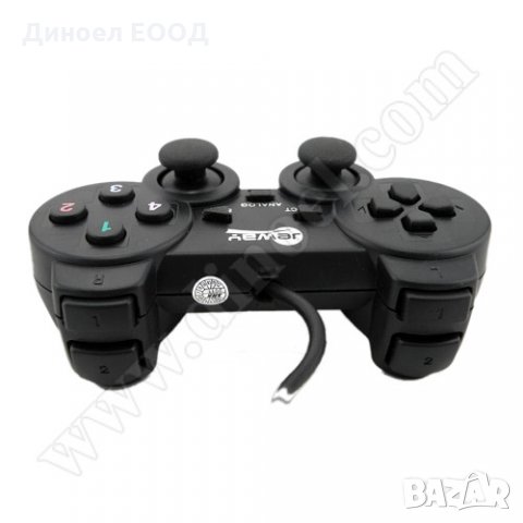Джойстик с 14 бутона, с вибрация JeWay GamePad JG-8707S USB, снимка 3 - Джойстици и геймпадове - 33608331