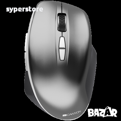 Мишка Безжична CANYON CNS-CMSW21DG 1600dpi 7btn Тъмно сива LED сензор Технология Blue LED