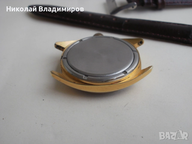 Ракета Raketa мъжки руски позлатен ръчен часовник, снимка 10 - Мъжки - 52490231