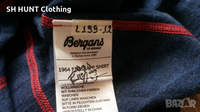 Bergans Of NORWAY FJELLRAPP Thermo 100% Merino Wool размер M термо блуза 100% Мерино Вълна - 542, снимка 9 - Блузи - 44031798