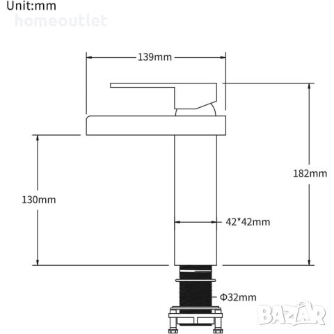 ПРОМОЦИЯ Смесител за вграждане в черно HOMELODY SXD10018MB-H, снимка 4 - Смесители - 52824367