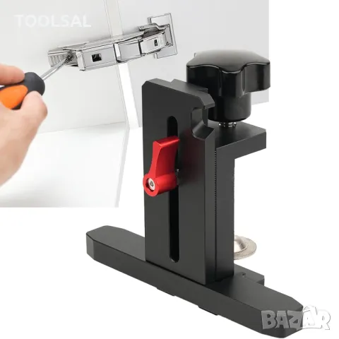 Алуминиев шаблон за придържане на мебелни врати при монтаж