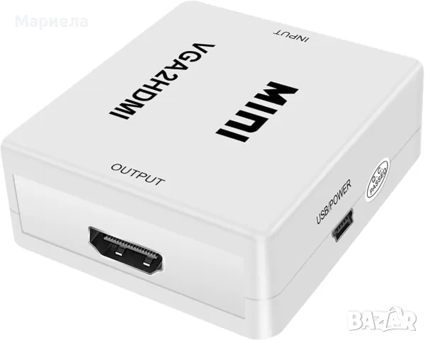 Mini 1080P VGA към HDMI адаптер конвертор/VGA2HDMI конектор с аудио за PC лаптоп към HDTV , снимка 7 - Друга електроника - 49451173