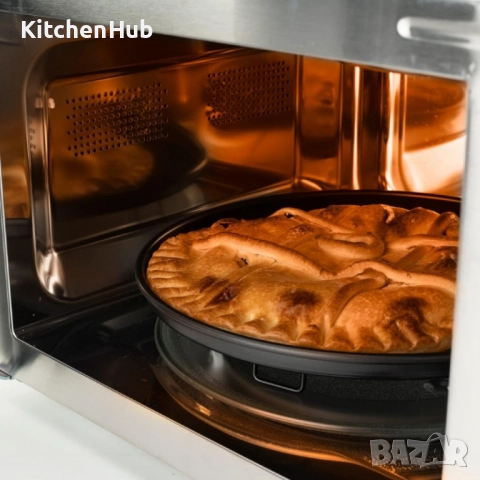 Микровълнова с грил и конвекция Black+Decker BXMZ900E – 25L, снимка 5 - Микровълнови - 52383066