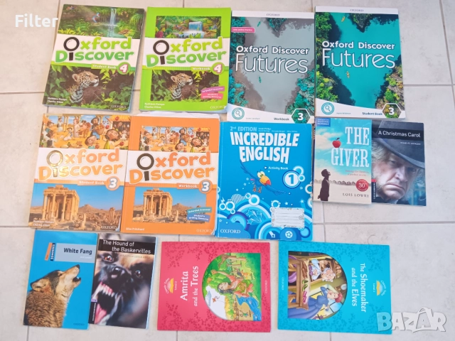 Учебници и книги на Оксфорд Oxford за началните нива на Британика Britanica