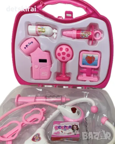 Докторско куфарче с музикални слушалки, снимка 3 - Музикални играчки - 47932492