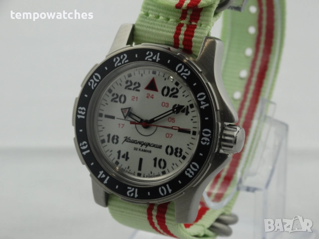 ВОСТОК КОМАНДИРСКИЕ АВТОМАТИЧЕН- 24 часа- FULL LUME ref: 18011Б, снимка 8 - Мъжки - 52326966