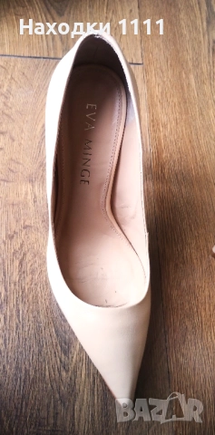 EVA MINGE Уникални обувки естествена кожа, оригинални, номер 38.5, перфектни, снимка 4 - Дамски обувки на ток - 51976614